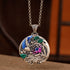 Collier Pendentif Cloisonné Dorure