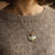 Traditional Hetian Jade Ruyi-shaped Pendant Gilding Necklace for Women