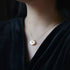 Traditional Hetian Jade Cloud and Ruyi Shape Pendant Gilding Necklace for Women