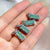 Elegant Imitation Blue Jade Bamboo Pendant Necklace – Modern Oriental Style