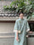 2/3 Manga V Cuello Hanfu Floral Vestido informal Traje tradicional chino