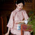 2/3 Manga V Cuello Hanfu Floral Vestido informal Traje tradicional chino