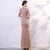 Half Sleeve Full Length Cheongsam Mermaid Chinese Dress Full of Sequins