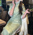 Vintage Retro Floral Qipao Dress with Jacquard Fabric Mandarin Collar and Trumpet Sleeves