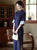 Vintage Retro Qipao Dress with Silk Linen and Trumpet Sleeves