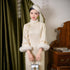 Autumn Winter Cheongsam Qipao Dress for Women Thickened Elegant Republic Style Long Sleeve Midi Dress