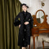 Luxury Winter Qipao Coat with Fur Collar - Thick Warm Chinese Style Embroidered Jacket for Women