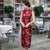 Ärmelloses traditionelles chinesisches Cheongsam-Blumenkleid aus Brokat