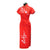Cheongsam Evening Dress with Plum Blossom Embroidery
