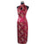 Rückenfreies chinesisches Cheongsam-Kleid mit Drachen- und Phönix-Muster