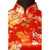 Chinesisches Cheongsam-Blumenkleid aus Brokat mit Flügelärmeln