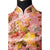 Vestido chino floral cheongsam con brocado de manga casquillo