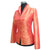 V Neck Taffeta Floral Embroidery Chinese Jacket