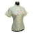 Short Sleeve Silk Blend Floral Embroidery Chinese Shirt