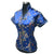 Chinesisches Brokathemd mit V-Ausschnitt mit Drachen- und Phönixmuster