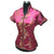 V Neck Dragon & Phoenix Pattern Brocade Chinese Shirt