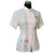 Short Sleeve Floral Embroidery Silk Blend Chinese Shirt