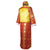 Traje de novio chino tradicional con brocado de patrón auspicioso