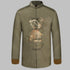 Chameleon Fabric Dragon Embroidery Chinese Jacket