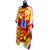 Round Neck Phoenix Pattern Silk Blend Loungewear