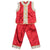 Silk Blend Kid's Suit with Floral Embroidery Edge
