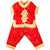 Auspicious Pattern Brocade Chinese Style Kid's Kung Fu Suit