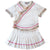 Brocade Kid's Chinese Style Dress with Decorative Border