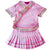 Brocade Kid's Chinese Style Dress with Decorative Border