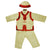 Costume matelassé pour enfant en brocart de style Franklin traditionnel chinois