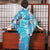 Kimono japonais traditionnel motif paon