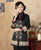 Stand Collar Floral Embroidery Silk Blend Chinese Wind Coat