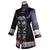 Stand Collar Floral Embroidery Silk Blend Chinese Wind Coat