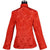 Wendbare schwarze & rote Brokat-Chinese-Jacke mit verheißungsvollem Muster