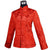 Wendbare schwarze & rote Brokat-Chinese-Jacke mit verheißungsvollem Muster