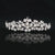 Chaplet Style Silver Alloy with Pearls & Rhinestones Tiara Crown