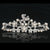 Butterfly Shape Tiara Crown with Rhinestones & Pearls