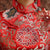 Brocade Top Satin Skirt Chinese Wedding Party Dress