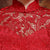 Mandarin Collar Illusion Neck Lace Chinese Wedding Party Dress