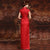 Abito da sposa cinese Cheongsam in broccato con ricamo Phoenix