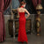 Halter Top Phoenix Embroidery Mermaid Chinese Wedding Dress