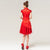Phoenix Sequins Tulle Skirt Chinese Wedding Party Dress