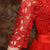 Chiffonrock mit halben Ärmeln Spitzenoberteil Chinesisches Hochzeitskleid