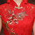 Phoenix Sequins Knee Length Lace Chinese Wedding Party Dress