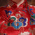 Vestido de fiesta de boda chino con falda de burbuja de tul con brocado
