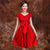Spitzentop Satinrock Chinesisches Hochzeitskleid mit Schleife