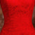 Robe de mariée chinoise en dentelle florale à col en V et au genou