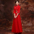 Lace Cheongsam Top Chiffon Skirt Chinese Wedding Dress