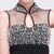 Mandarin Collar Illusion Neck & Back Lace Prom Dress with Rhinestones & Sequins