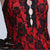 Neckholder-Top rückenfreies Cheongsam-Stil-Blumenspitze-Abschlussballkleid