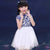 Floral Cheongsam Top Tulle Skirt Kid's Chinese Dress